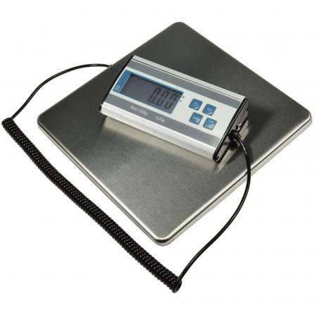 ChiliTec Paketwaage / Versandwaage "CT PW-120" 0,2-120kg, 27x27cm Edelstahl-Platte